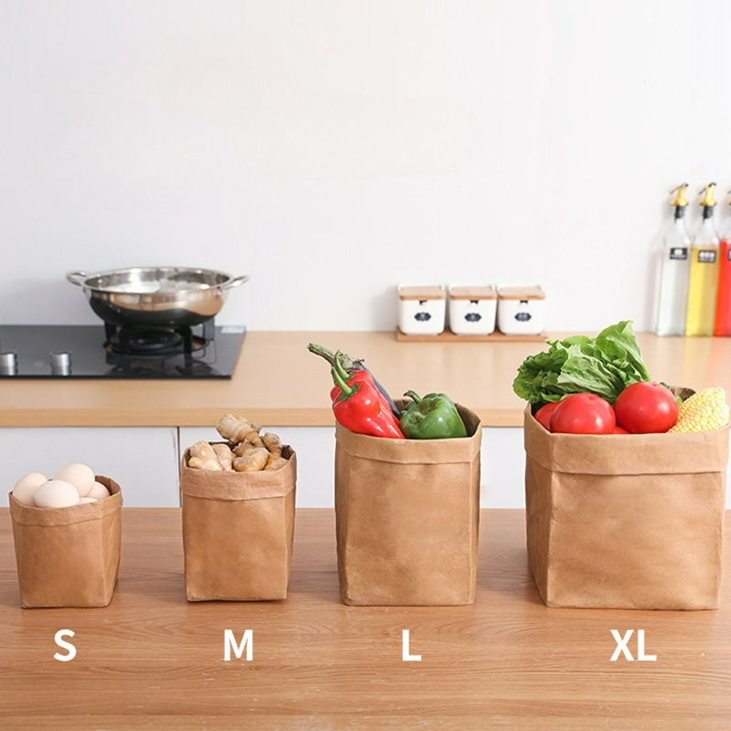 Food Storage In Plants - Saco de papel kraft lavável, sacos