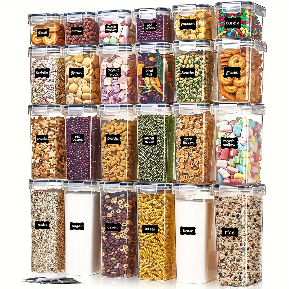 Food Storage And Preservation - Conjunto de 24 Peças: 12 Potes