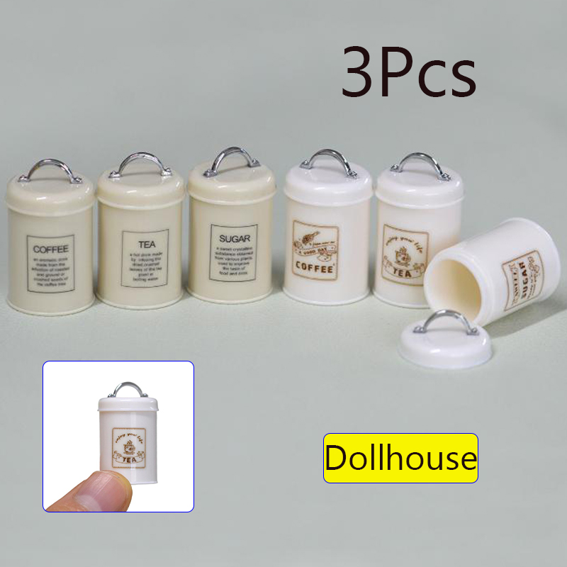 Food Storage For - 3 pçs casa de bonecas em