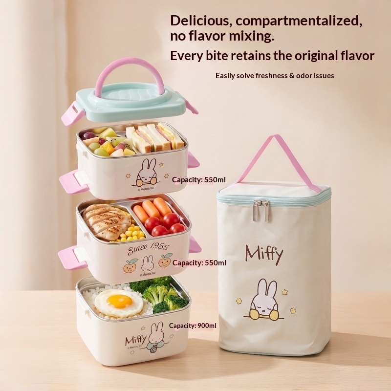 Food Storage Room - Miffy Caixa Térmica Portátil para Alimentos