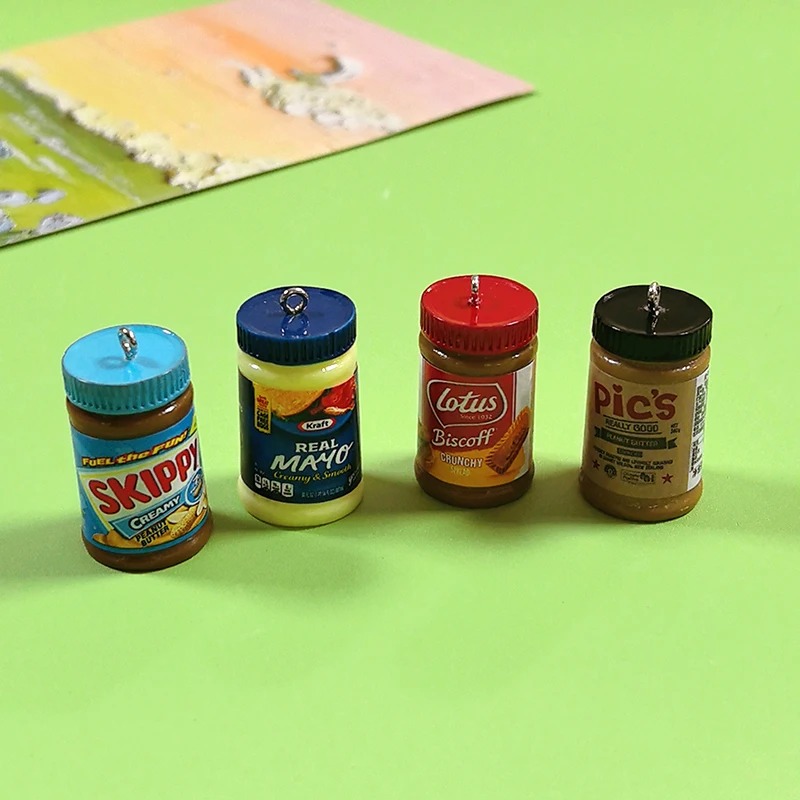 Salad Dressing Bottle - Pingentes de Resina 3D em Miniatura
