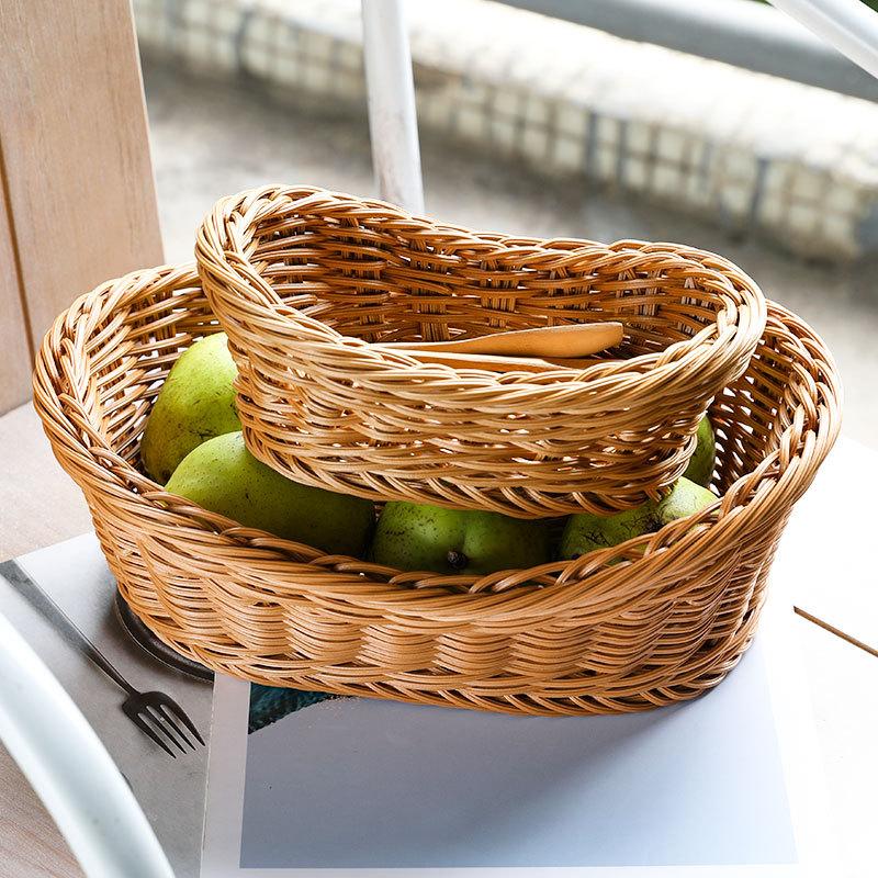 Food Storage In Plants - Oval Rattan Woven Cesta De Armazenamento