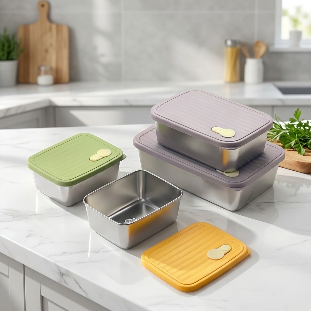 Caixa de armazenamento para ge - Food Storage Containers Xl avaliação e preço