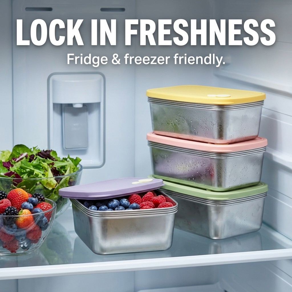 Caixa de armazenamento para ge - Food Storage Containers Xl avaliação e preço