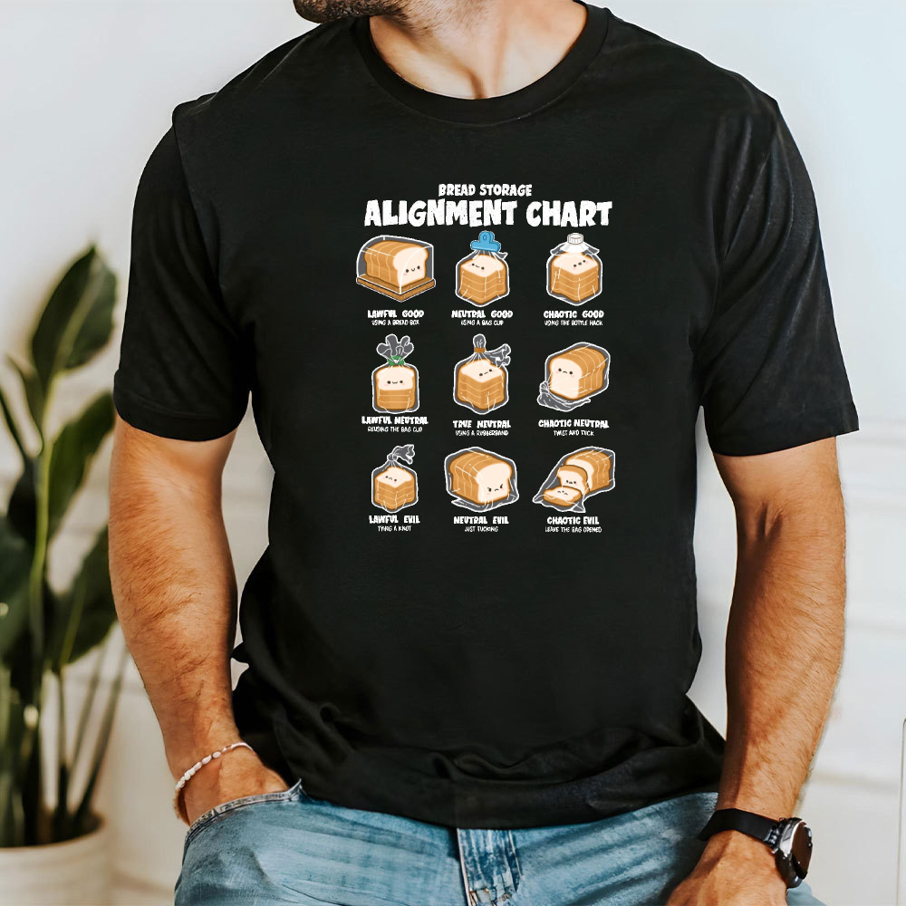 Camiseta de Algodão Masculina  - Food Storage Chart avaliação e preço