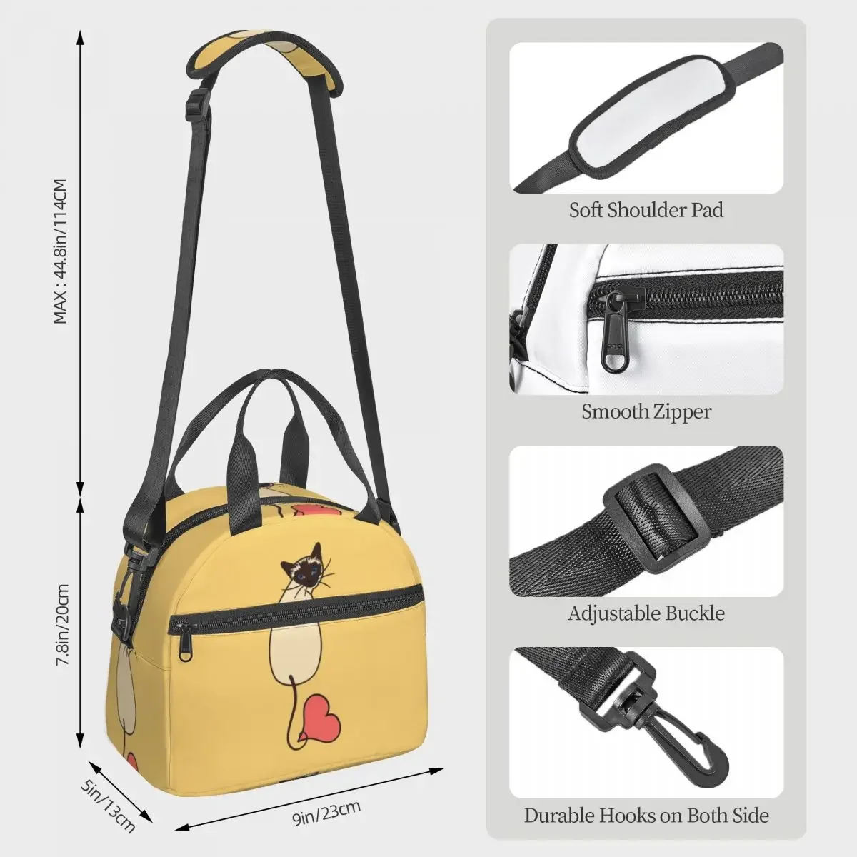Bolsa térmica isolada para alm - Food Storage Yellow avaliação e preço