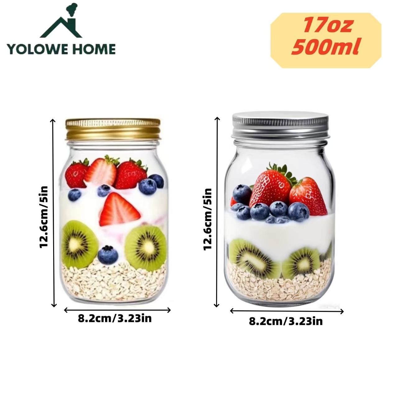 Conjunto de 6 ou 12 Potes de V - Salad Dressing Bottle avaliação e preço
