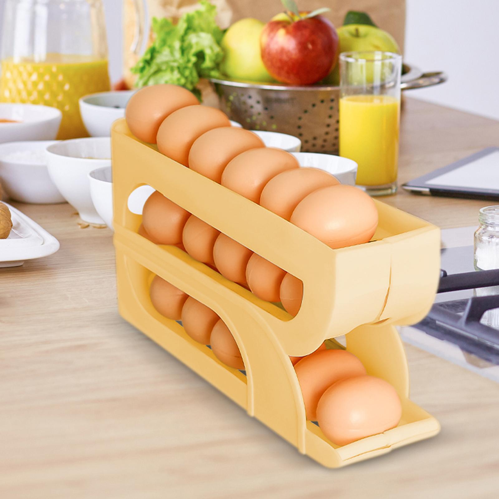 Organizador de Ovos Automático - Food Storage Yellow avaliação e preço