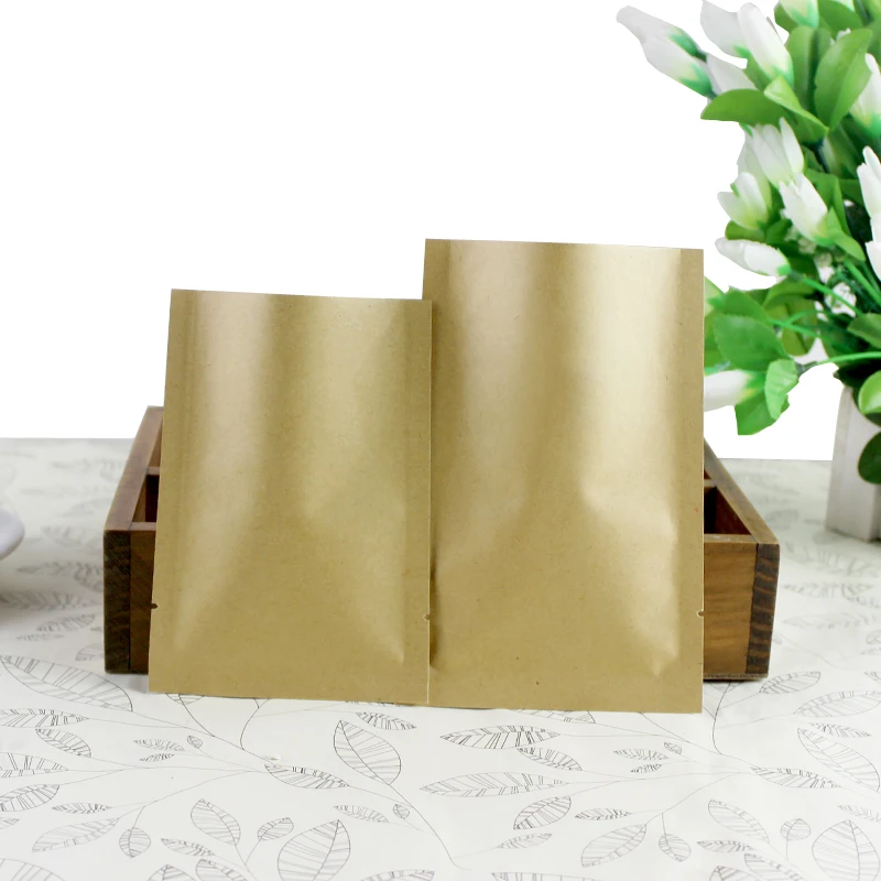 8*12cm aberto superior marrom  - Food Storage In Mylar Bags avaliação e preço