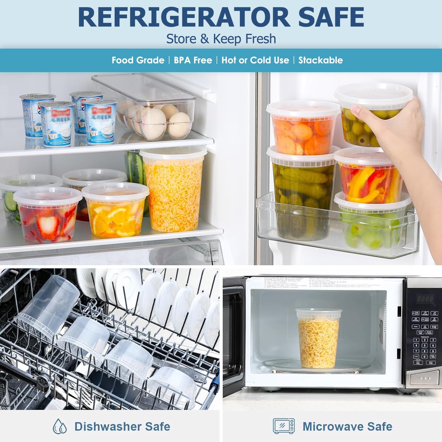 24 recipientes de armazenament - Food Storage Ideas avaliação e preço