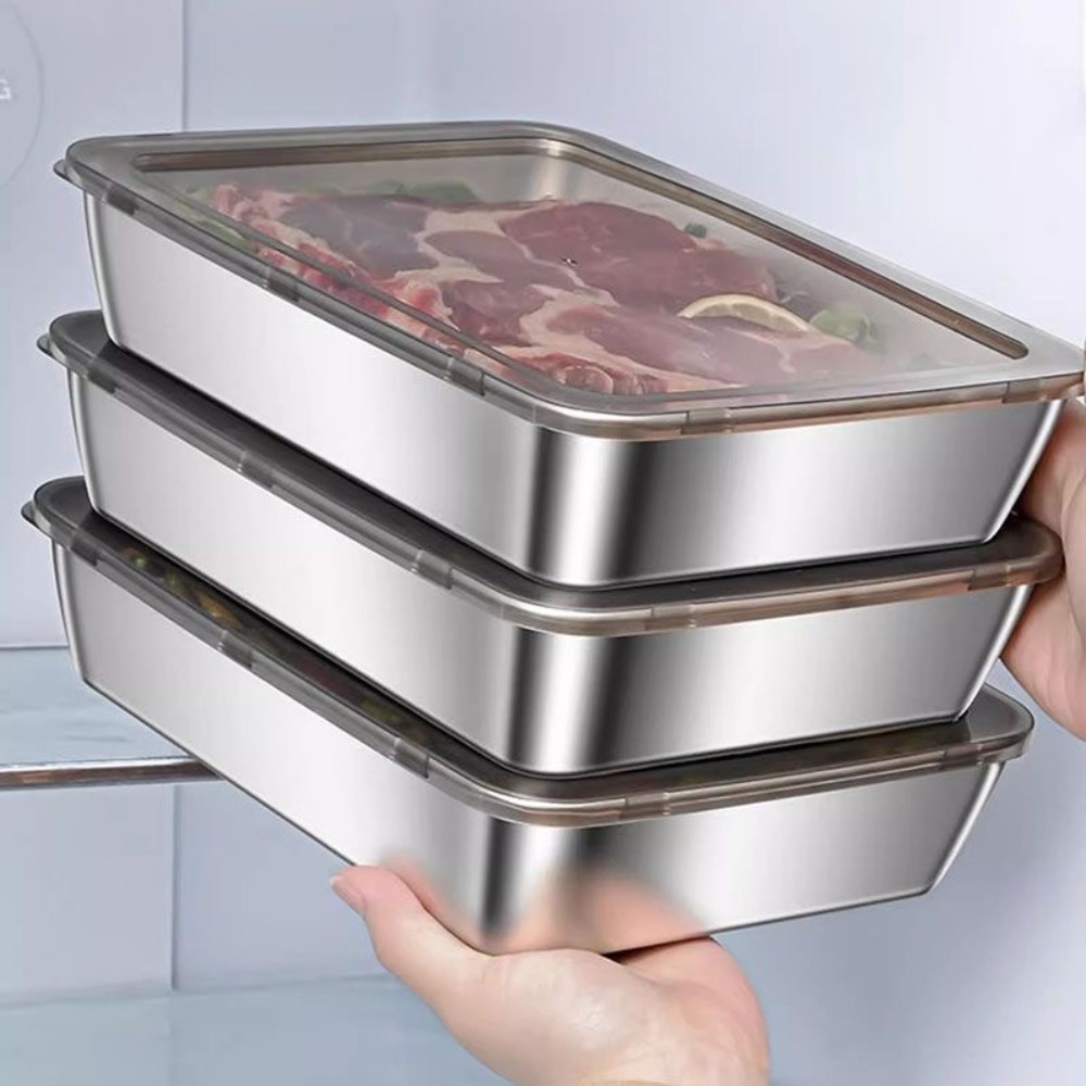 Bandeja de Servir em Aço Inoxi - Food Storage Ideas avaliação e preço
