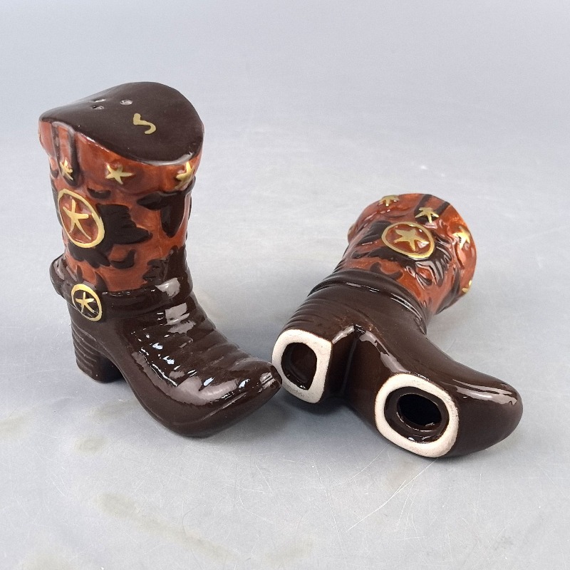 Botas vintage cerâmica tempero - Food Storage Utensils avaliação e preço