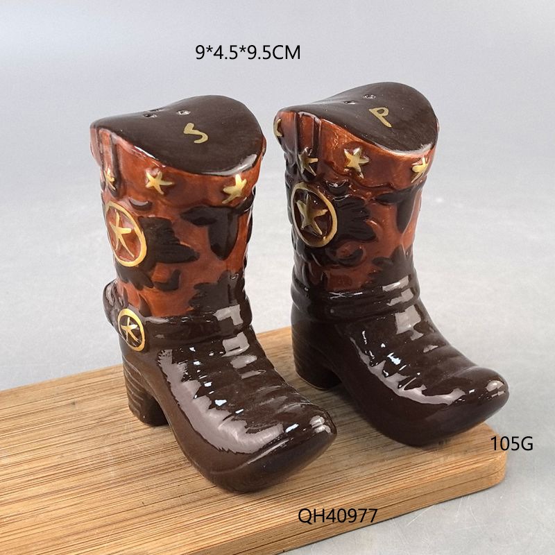 Botas vintage cerâmica tempero - Food Storage Utensils avaliação e preço