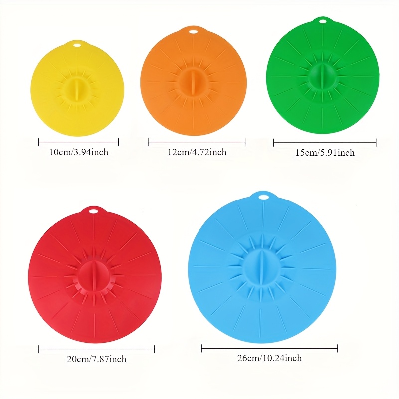 Conjunto de 5 Tampas de Silico - Food Storage Utensils avaliação e preço