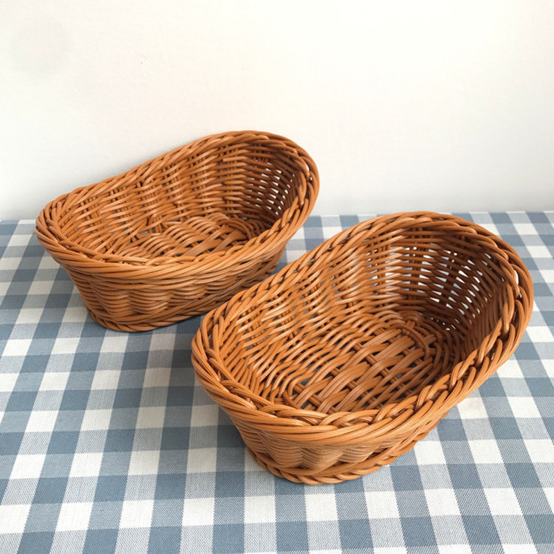 Oval Rattan Woven Cesta De Arm - Food Storage In Plants avaliação e preço